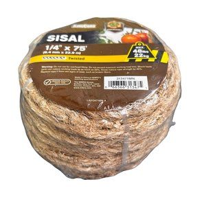 Sisal Twisted Rope 1/4 x 75 Feet NIP Crafts Cat Scratching Posts Nautical Decor